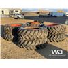 Image 1 : (8) 20.8 34R GOODYEAR DYNATORQUE TRACTOR TIRES
