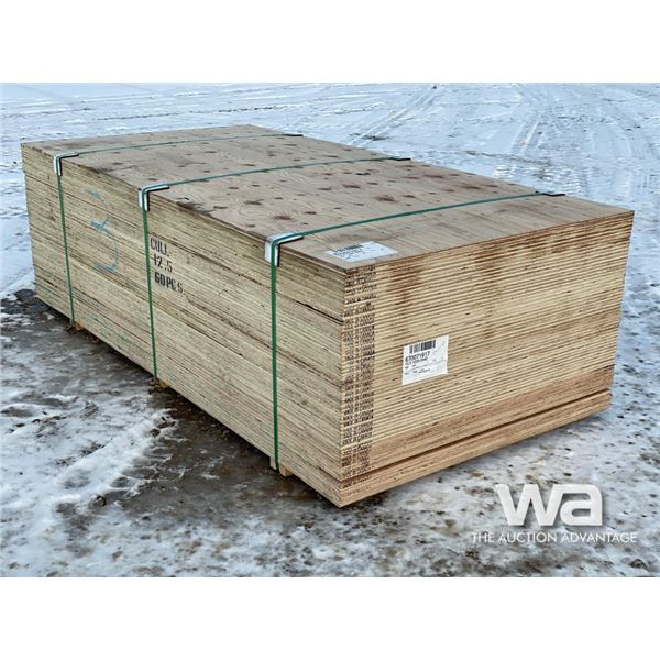 (60) 1/2 IN. 4 X 8 FT. CSP/DFP NO STAMP PLYWOOD