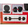 Image 7 : 80 LB. DUMBELL LIFTING WEIGHTS