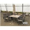 Image 1 : PATIO SET W/ CERAMIC TABLE TOP