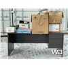 Image 14 : OFFICE DESK W/MISC HOUSEHOLD ITEMS