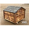 Image 4 : WOOD FRAME DOG HOUSE