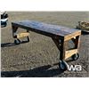 Image 3 : 94 IN. X 29 IN. WOOD WORK BENCH ON WHEELS