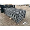 Image 10 : (20) 4X7 FT GREY LIVESTOCK PANELS