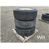 Image 3 : (3) 385/65R22.5 BRIDGESTONE TIRES ON RIMS