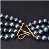Image 5 : 18K Yellow Gold Pendant on Multi-strand Pearl Bead Choker