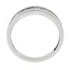 Image 8 : Solid 14K White Gold .60 ctw Baguette Cut Channel Set Diamond Stackable Band Rin