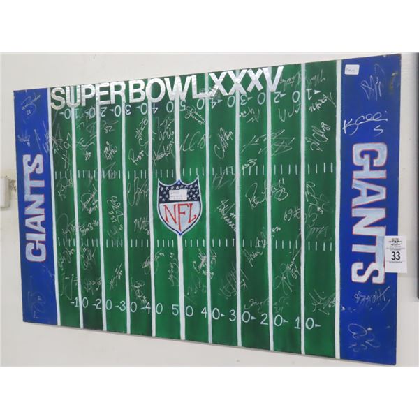 2000 NY Giants Superbowl Team Autographed Memorabilia