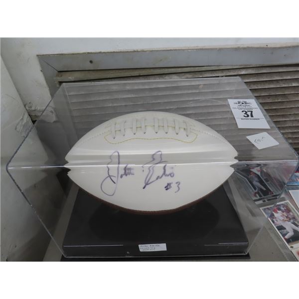 Johnny Kaleo TB Storm Autographed Football w/Showcase