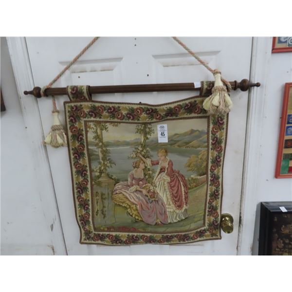 Wall Tapestry of Woman w/Hanger