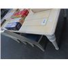 Image 1 : Distressed Bone Dining Table w/4 Padded Chairs