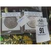 Image 1 : 2-1882-O/1887-S Silver Morgan Dollar - 2 X $