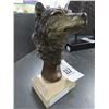 Image 2 : Small Marble Wolf Sculpture Bronze ? Signed Ramorales