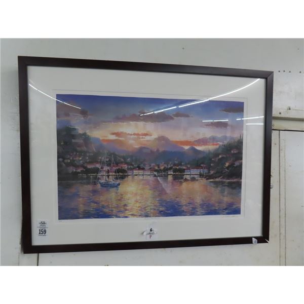 Framed Kinkaid Style Seascape - 24 X 30