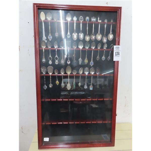 Shadow Box w/Collector Spoons