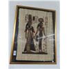Image 1 : Framed Artist Signed Greek Wall Art on Papyris