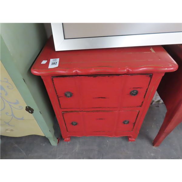 Red Painted Cabinet