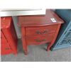 Image 1 : Red Painted End Table