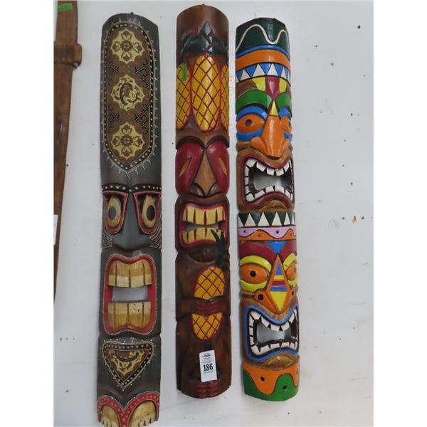 Totem Mask Wall Hangings - 3