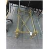 Image 1 : Painted Bamboo Style Glass Top Coffee Table