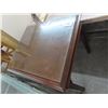 Image 1 : Mahogany Glasstop End Table