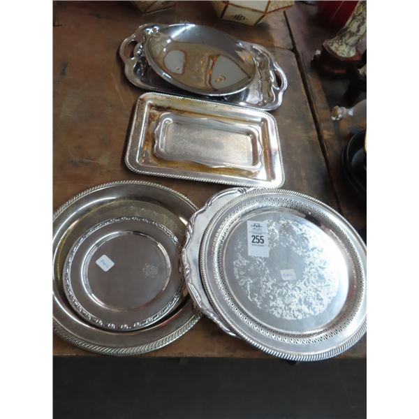 Silverplate and Asst. Serving Trays
