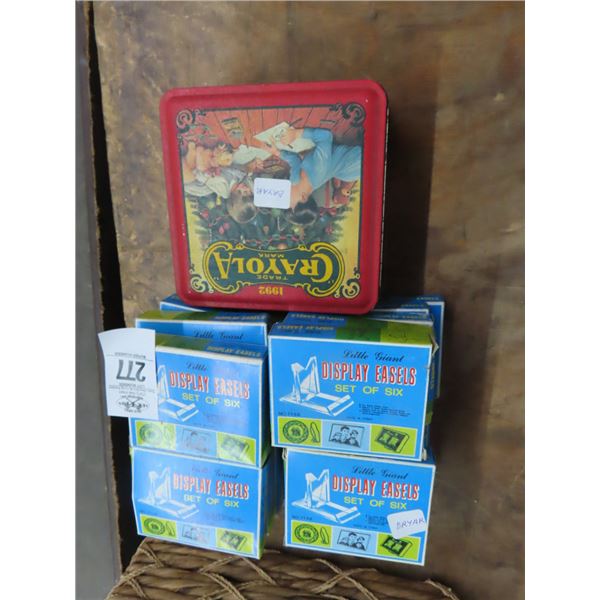 Display Easels, Crayola Tin