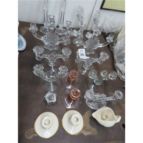 Crystal/Lenox Candleabras/Candlesticks