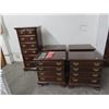 Image 2 : Mahogany Full Bedroom Set - 9 Pc.