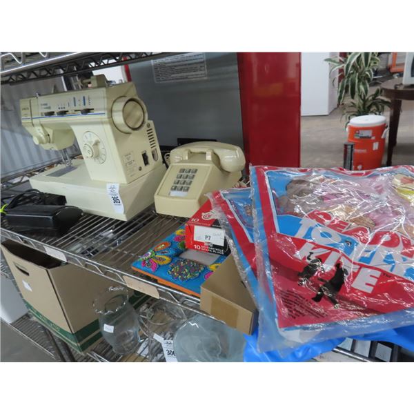 Kites, Telephone, Sewing Machine