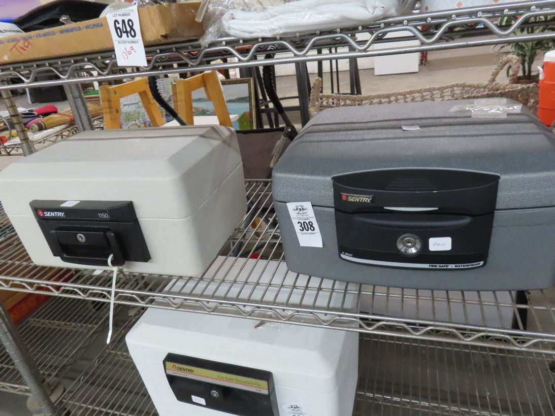 Sentry Lock Boxes w/Keys - Bay Area Auction Services