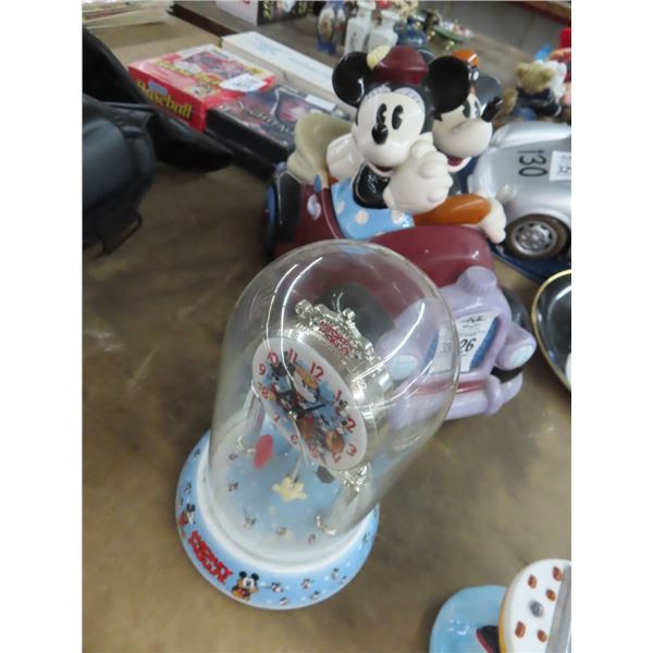 Mickey/Minnie Cookie Jar, Mickey Mouse Anniversary Clock