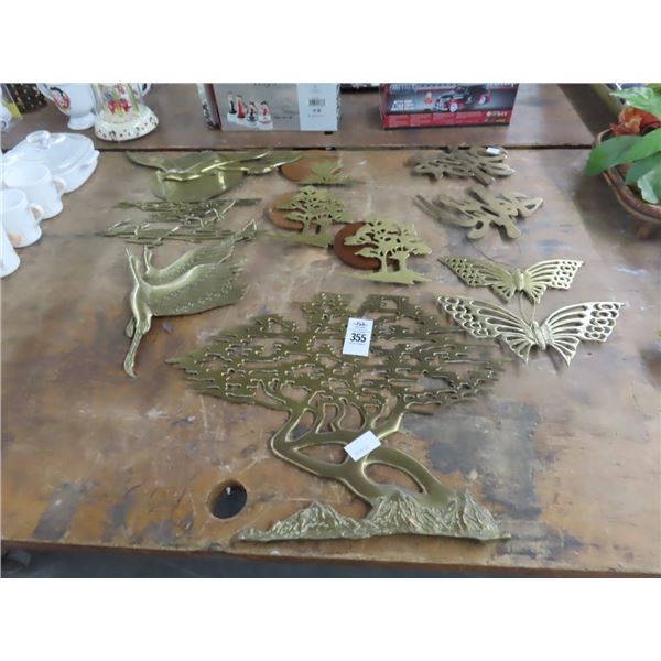 Brass Oriental Wall Décor