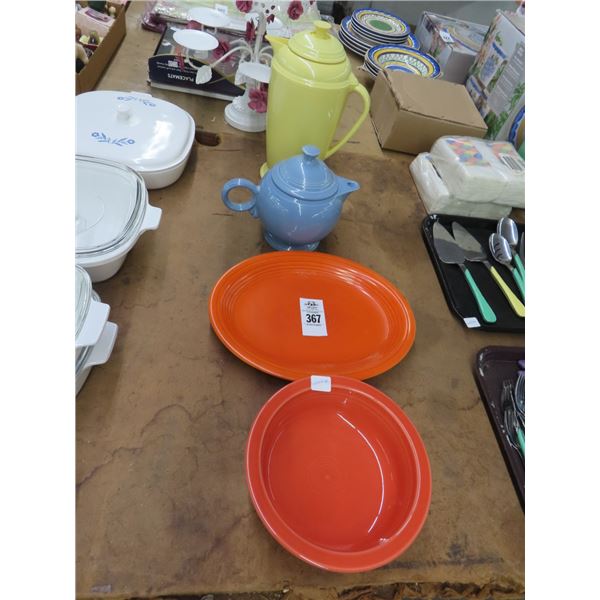 Fiestaware Pitchers 2, Platter, Bowl