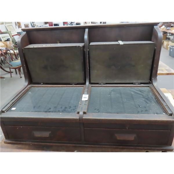 Vintage Card File Cabinet