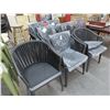 Image 2 : 7-Woven Patio Padded Armchair - 7 X $