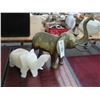 Image 1 : Alabaster/Brass Elephant Décor - 2