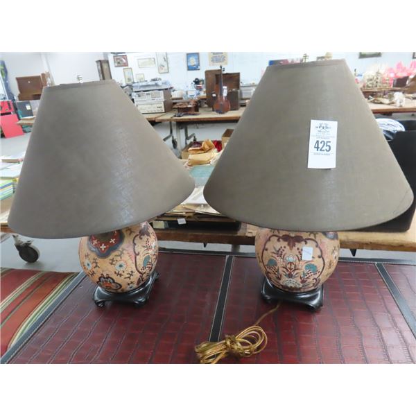 Oriental Lamps - Pair