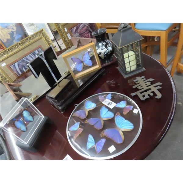 Oriental and Butterfly Décor, Candle Lantern