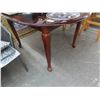 Image 1 : Mahogany Queen Anne Oval Dining Table w/Leaf
