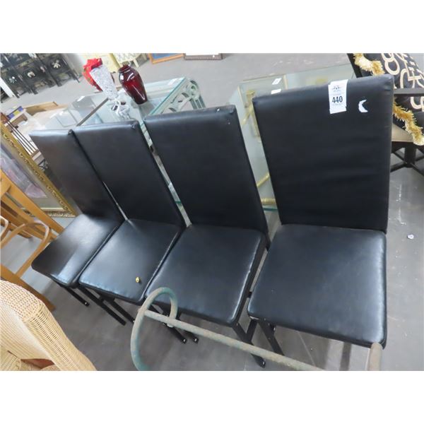 Black Dining Chairs - Set f 4
