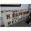 Image 1 : Ralph Brown County Recorder Political Sign