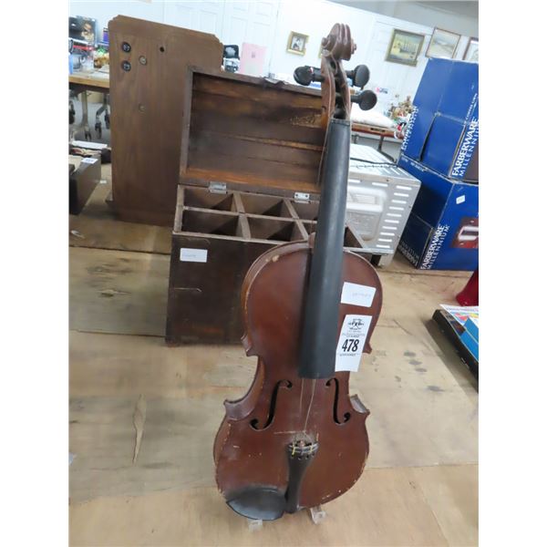 Violin and Scroll Storage Crate