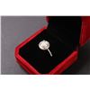 Image 2 : ^ 2 Ct GRA Certified Round Brilliant Cut Moissanite Stone VVS D Color w/35 Round Brilliant Cut Cubic