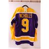 Image 1 : * Bernie Nicholls Signed Jersey - Los Angeles Hockey Jersey w/Hologram Certificate Sticker #BL46133