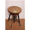 Image 1 : * Antique Eagle Claw Foot w/Glass Globe Piano Swivel Stool - 14.5" x 20.5" - Some Wear