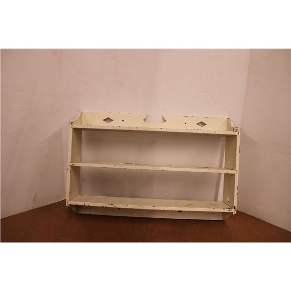 * Antique Wooden Three Shelf Shelving Display - 39" x 26" x 8" - Some Wear