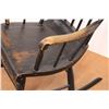 Image 2 : * Antique Early American Rocking Chair - Some Wear - 41" Back Height & 15" Seat Height