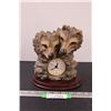 Image 1 : Ash Creek Wolf Battery Powered Clock - Works - 7.5" Tall