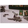 Image 3 : Antique Singer Sewing Machine Accessories: Sewing Foots, Button Hole, Needles, Misc. in Box